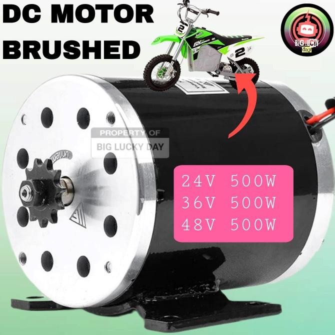 Dinamo My1020 24V 36V 48V 500W Dc Motor Brushed Sparepart Universal New Stok