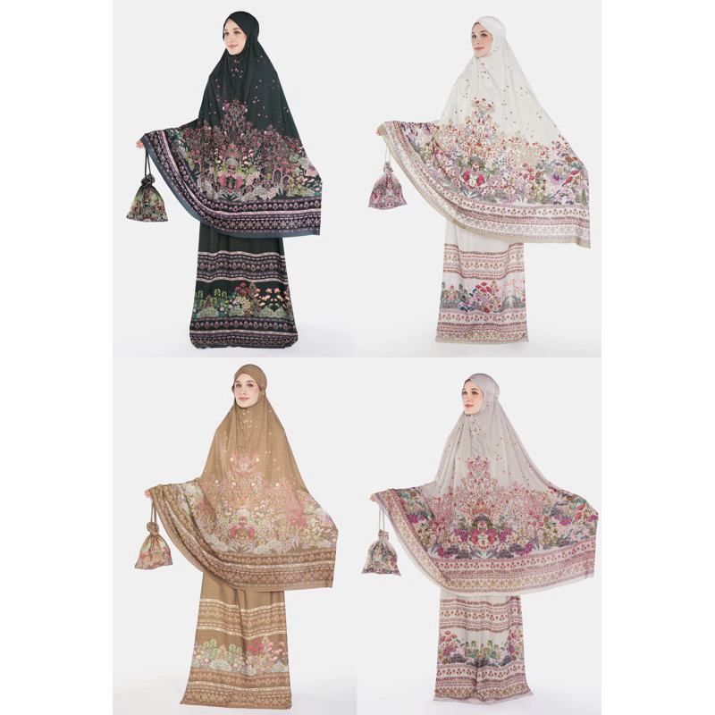 [baca deskripsi⚠️] NADA PUSPITA IMPERIAL MUGHAL PRAYER ROBE MUKENA PRINT NADA PUSPITA MUKENA MEWAH M