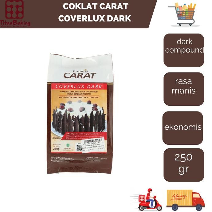 

COKLAT CARAT COVERLUX DARK 250 GR murah