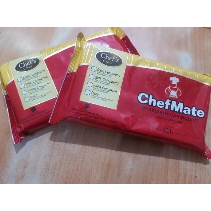 

Chefmate Dark chocolate compound 500gr / coklat DCC murah