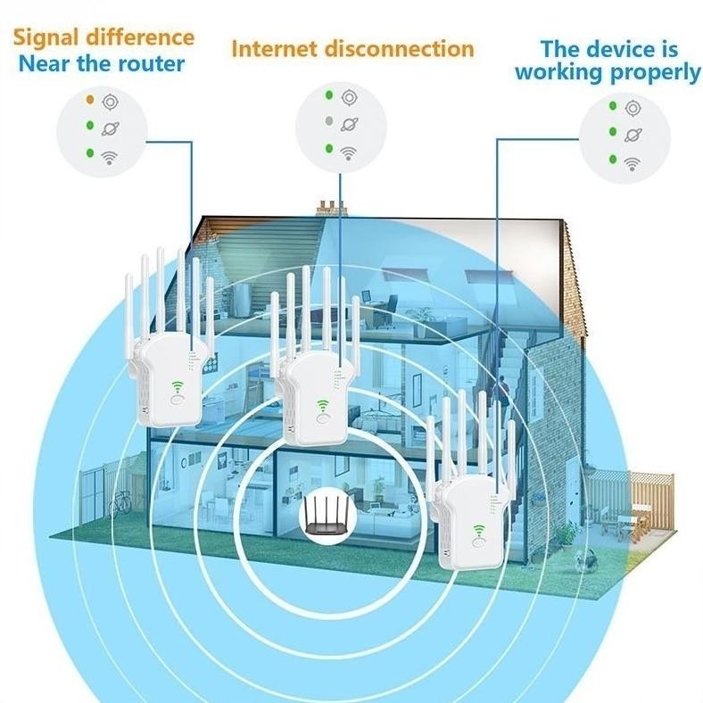 300M Wifii Repeater Wifi Repeater Wireless 5G 300Mbps 2.4G Dan 5G Sinyal Wifi Wireless Wifi Range Ex