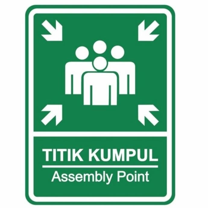 

Grosir Safety Sign / Rambu Titik Kumpul Bahan Plat 40 X 60 Cm Bisa Custom.