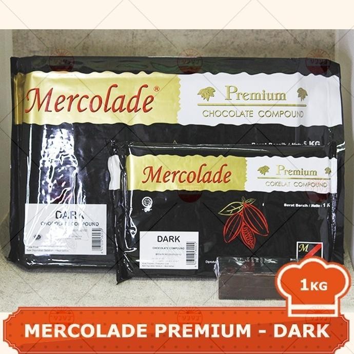 

COKLAT MERCOLADE PREMIUM DARK & WHITE COMPOUND 500GR POTONGAN murah