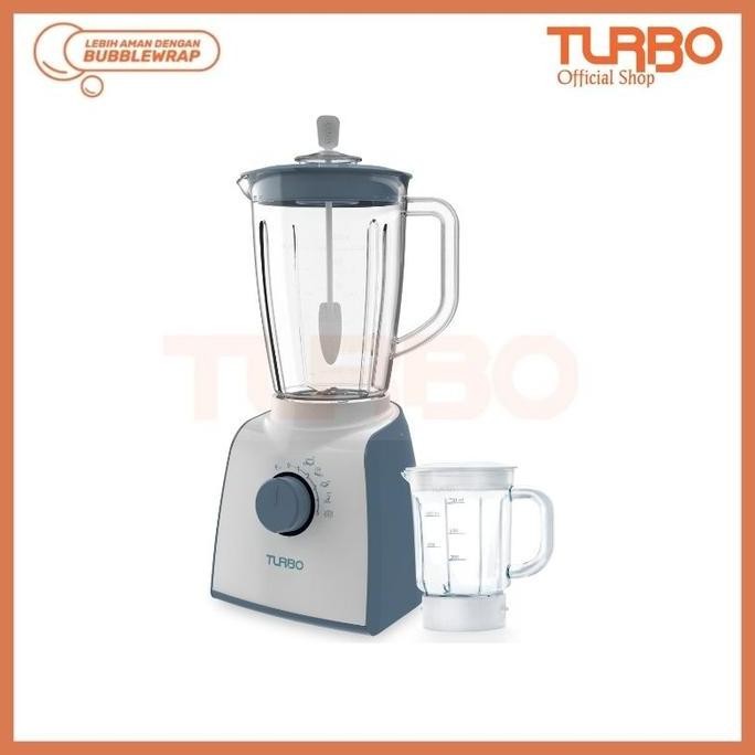 Promo Turbo Blender Plastik Plus Mini Glass Jar/Penggiling Bumbu Basah Ehm8080 - 4 Varian Warna Orig