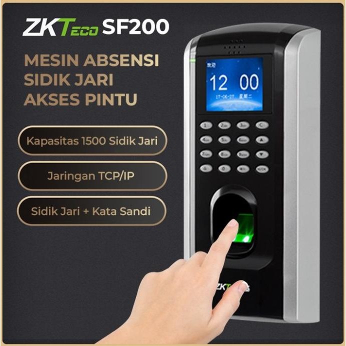 

Promo Zkteco Sf200 Mesin Absensi Fingerprint | Mesin Absensi Sidik Jari | Access Door
