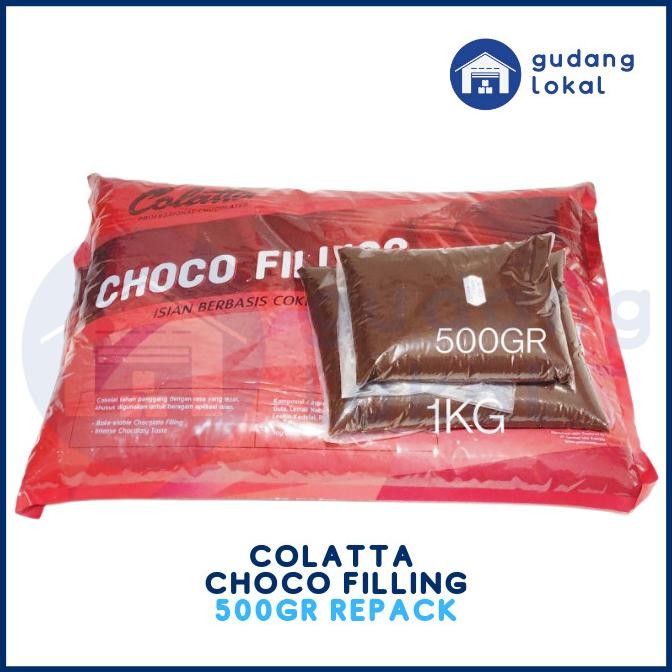 

COLATTA CHOCO FILLING REPACK 500GR murah