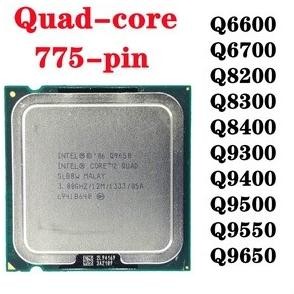Prosesor Intel Core 2 Quad Q6600 S/D Q9550 Q9650 Qx6700 Q9400 Q8200 Co