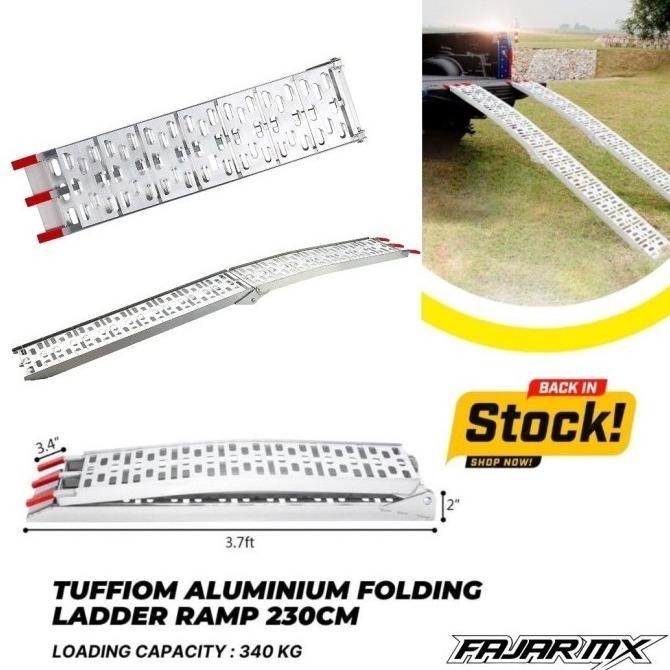 Tangga Motor Lipat 2 Folding Ramp Almunium 2,3M New Stok