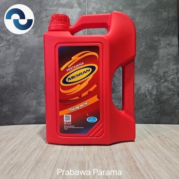 Murah Oli Pertamina Mesran Super 20W-50 4 Liter/1 Galon