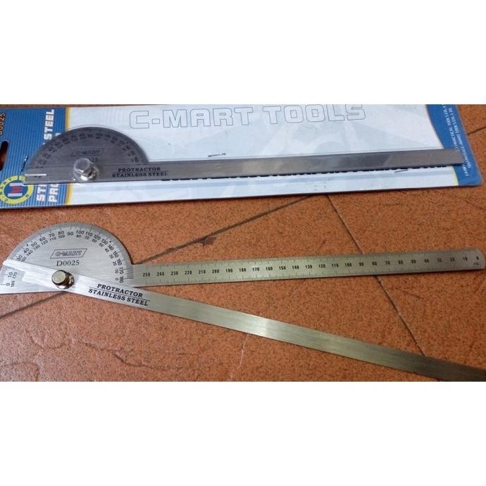 

Busur Derajat Combi Penggaris Stainless Steel Protractor Alat Ukur Sudut ( Size Besar )