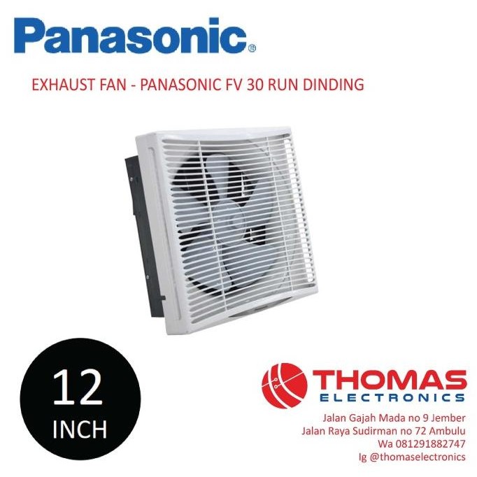 Exhaust Fan Panasonic Fv 30 Run Dinding Exhaust Fan Panasonic 12 Inch New Stok