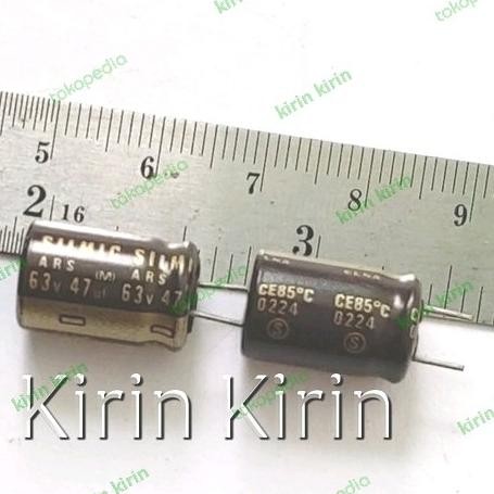 Elco Elna Silmic Ars 47Uf 63V Gold Genuine Japan New Stok