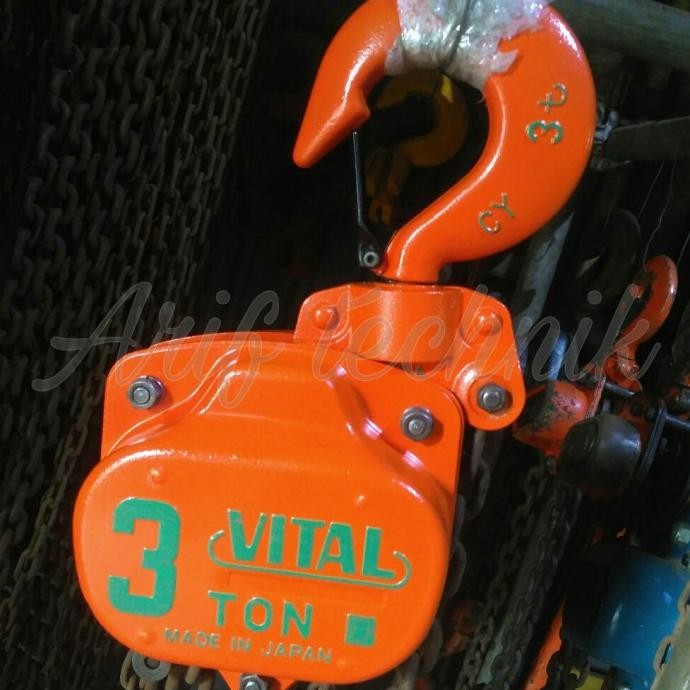 Takel 3Ton / Chain Block 3Ton / Katrol 3Ton Vital New Stok