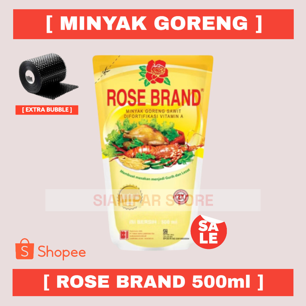 

ROSE BRAND Minyak Goreng Refill Pouch 500ml