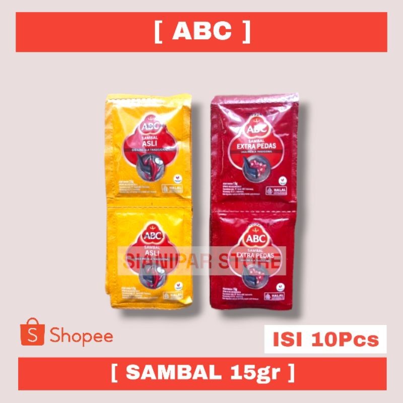 

ABC SAUS SAMBAL PEDAS ASLI - EXTRA PEDAS - TERASI PCK 18/15gr [ SATUAN ]