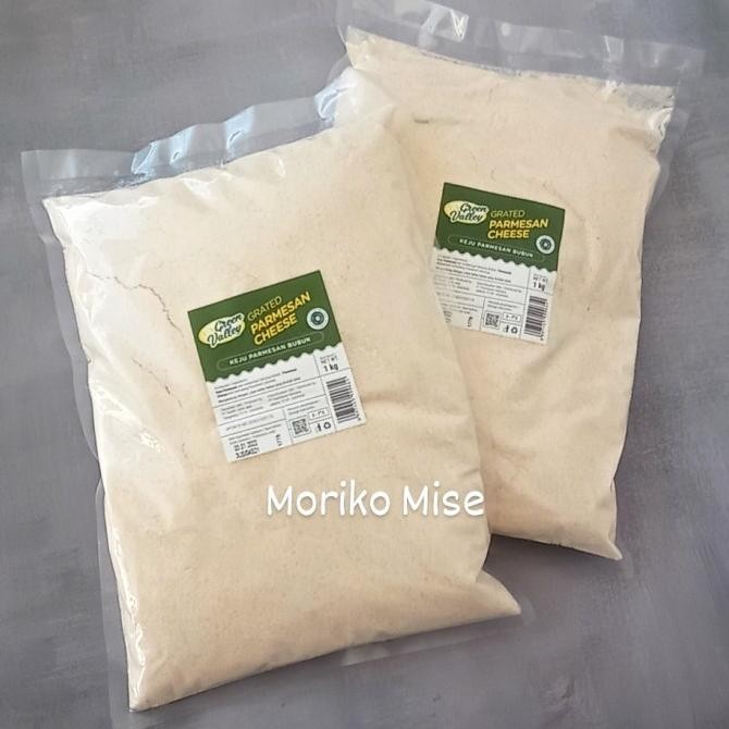 

keju parmesan bubuk 1 kg / grated parmesan cheese green valley 500 gr