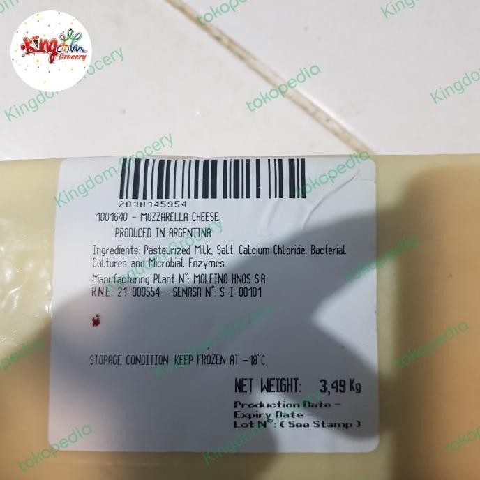 

Grosir Mozarella Saputo 3,5Kg
