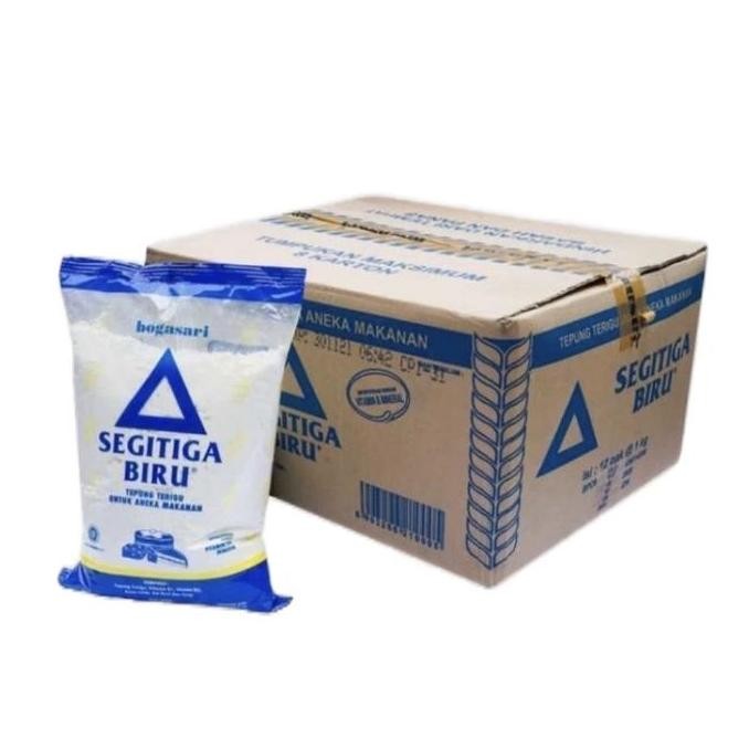 

Grosir [1Dus] Segitiga Biru Tepung Terigu 1Kg Isi 12Pcs