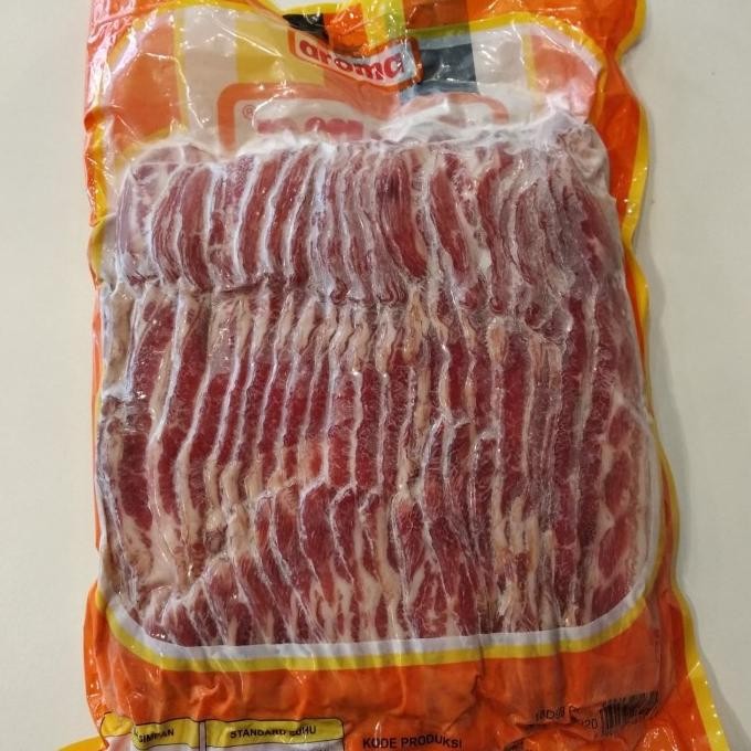 

Murah Pork Streaky Bacon Premium / Premium Pork Bacon 1 Kg