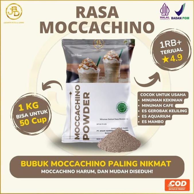 

Sale Bubuk Minuman Premium Varian Coffee Rasa Moccachino 1Kg || Jakarta Bubble Drink || Powder Ice Air Susu