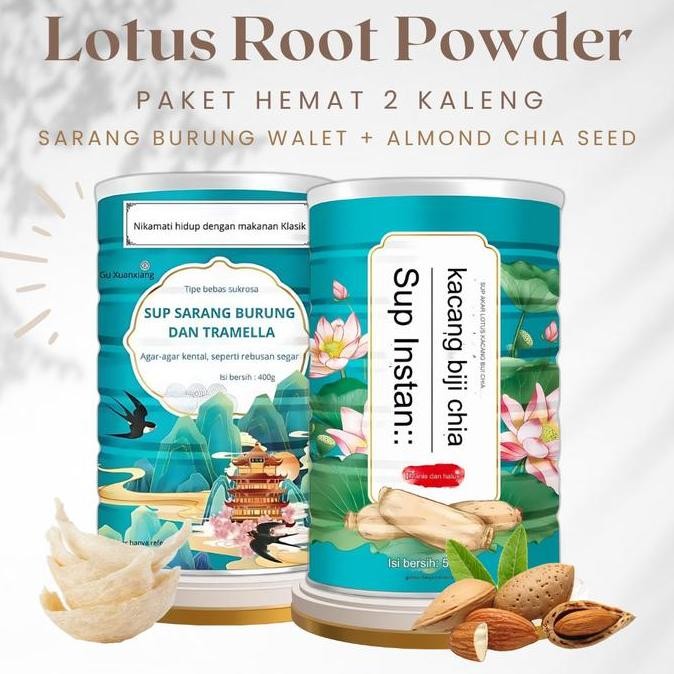 

Sale [Bundling 2Pcs] Lotus Oufen Root Powder/Biji Akar Teratai/Bubuk Lotus 400G-500G