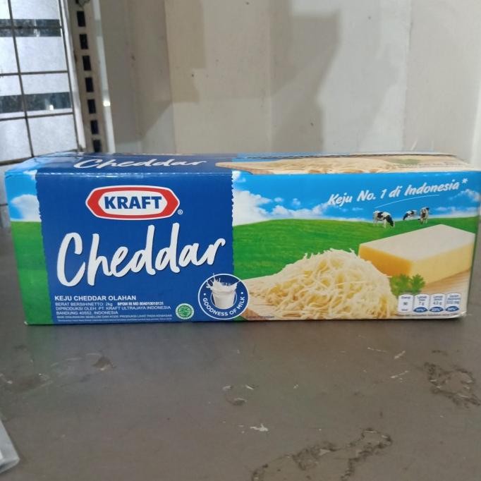 

Sale Kraft Cheddar Keju Olahan 2Kg, Blok Bs Diparut U Aneka Makanan