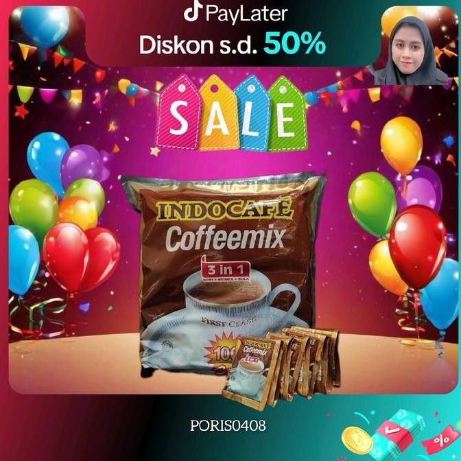 

Grosir Exclusive Almelmelly ~ Indocafe Coffemix (1 Pak = Isi 100 Sachet)