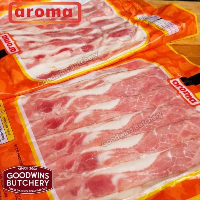 

Sale 250Gr Pork Streaky Bacon Sliced / Babi Bacon Iris - Aroma Bali