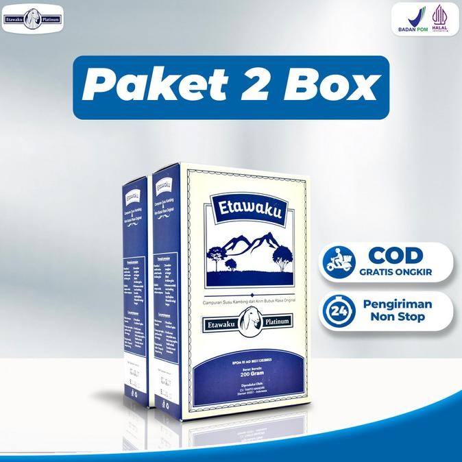 

Promo Etawaku Platinum 2 Box Susu Kambing Etawa Murni Pendukung Kesehatan Pernapasan Penguat Sendi Dan Pelindung Tubuh