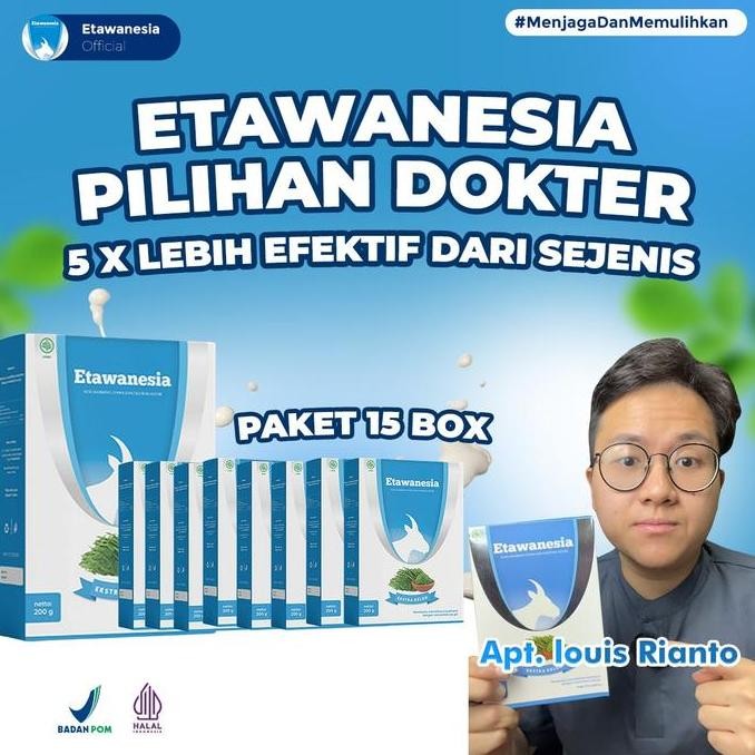 

Grosir Paket Ultra 15 Box Susu Etawanesia Etawa Biru - Susu Kambing Etawa & Ektrak Daun Kelor Dairy Milk Bubuk