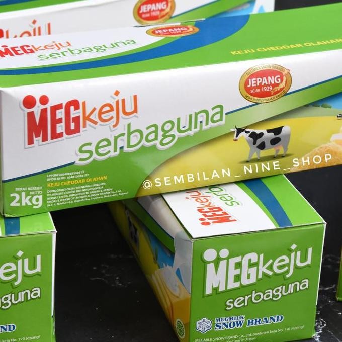 

Sale Meg Keju Serbaguna Cheddar Cheese 2 Kg Keju Jepang