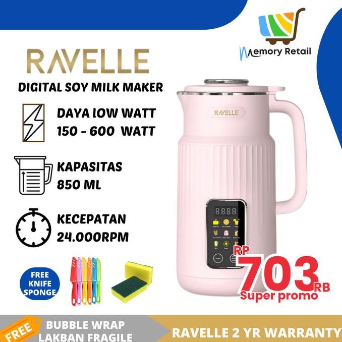 

Sale Ravelle Digital Soymilk Mesin Pembuat Susu Kacang Kedelai