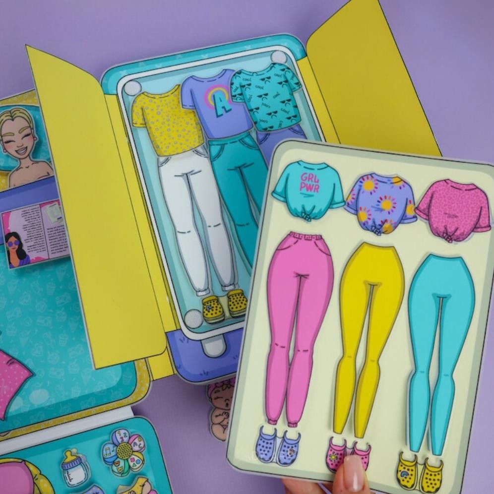 Paper Doll | DIY project Dream Dollhouse with Paper Dolls Busy Book & Activities for Kids Mainan Edu