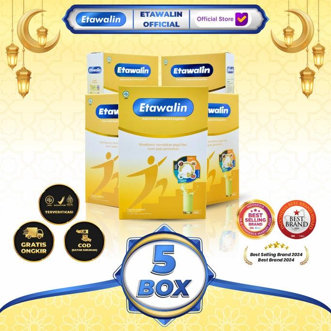 

Murah 5 Box Etawalin - Susu Kambing Etawa 100% Original Atasi Nyeri Sendi