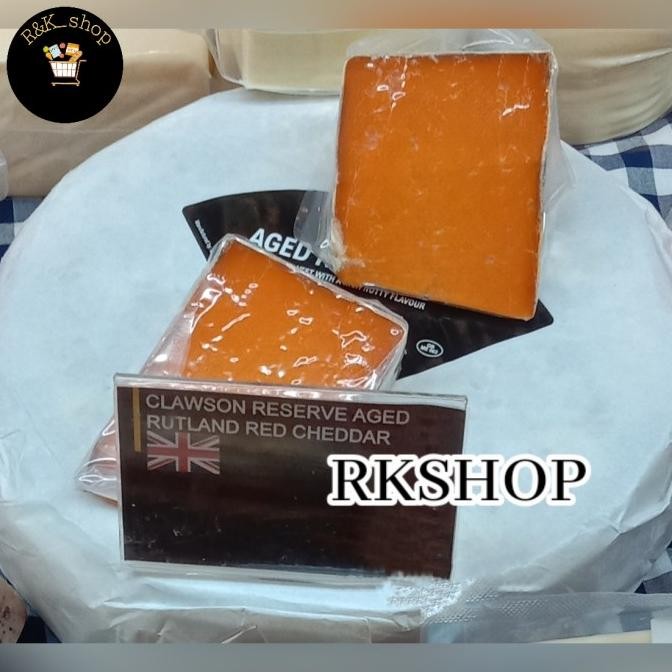 

Murah Clawson Reserve Aged Rutland Red Cheddar Cheese Inggris 200 Gram