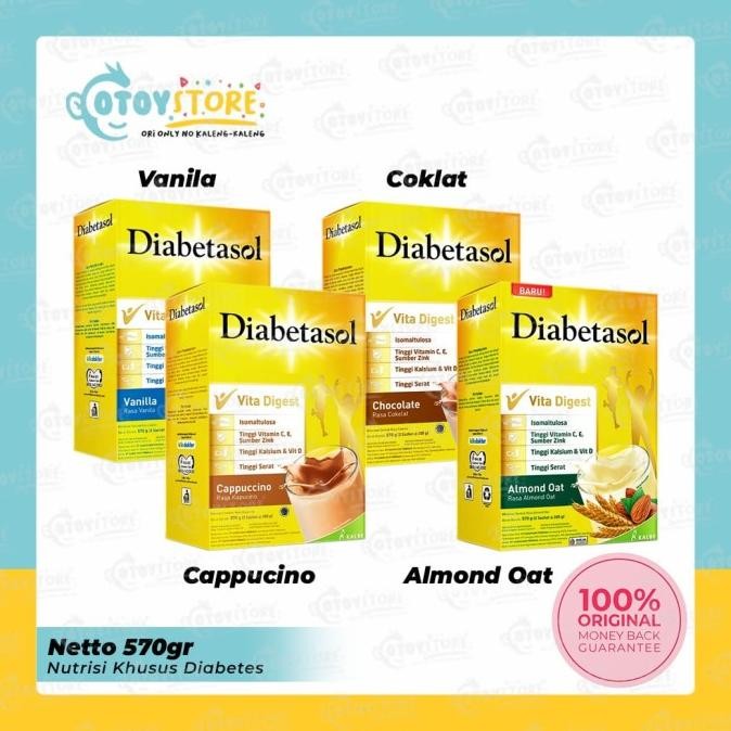 

Sale Diabetasol 570G Vanila / Chocolate / Cappuccino / Almond Oat