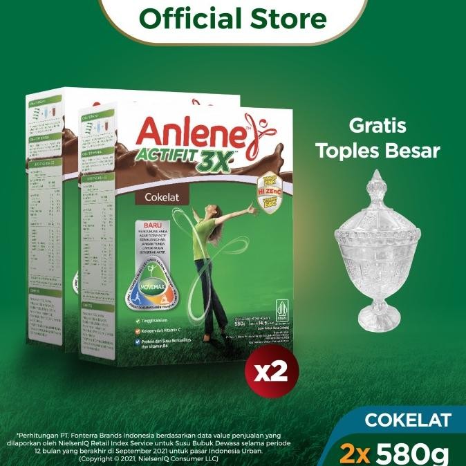 

Murah [Special Ramadan] Anlene Actifit 3X Susu Bubuk Dewasa All Varian 2 X 580G - Free Toples