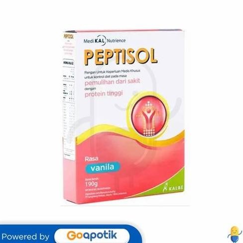 

Sale Peptisol Susu Pangan Untuk Keperluan Medis Rasa Vanila 190 Gram Box