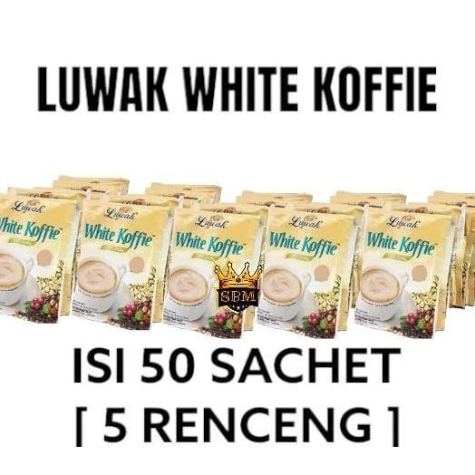 

Sale Isi 50 ~Sbm~ Luwak White Koffie Original Sachet Organik Pak Coffee Kopi Bubuk