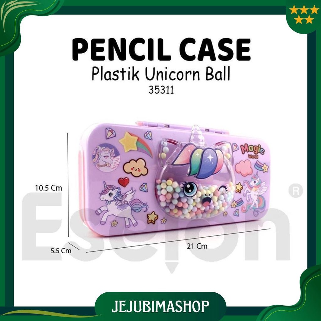 

[Maxmart] Kotak Pensil Xiaolingjing Plas Tik Unicorn Ball 35311 Gratis Ongkir