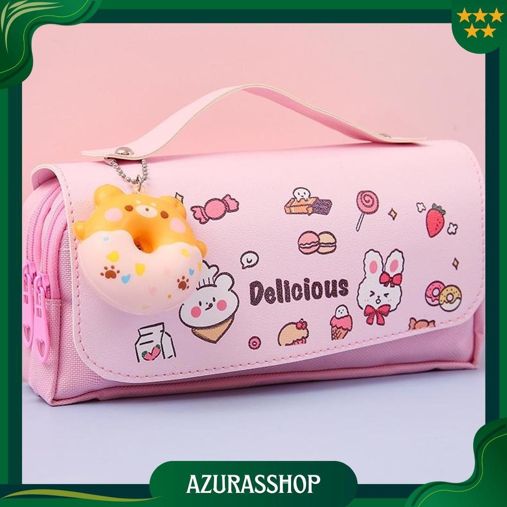 

ReadyKantong Pensil Berkapasitas Besar Dengan Aksesori / Bahan Tahan Air Dekompresi/Kotak Pensil Lembut Yang Lucu Ori