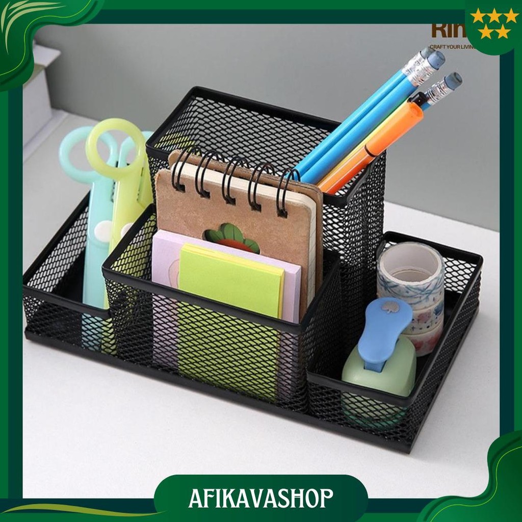 

Rimu Basket Tempat Pen Pensil Persegi Alat Tulis Pensil Memo Holder Meja Pen Promo