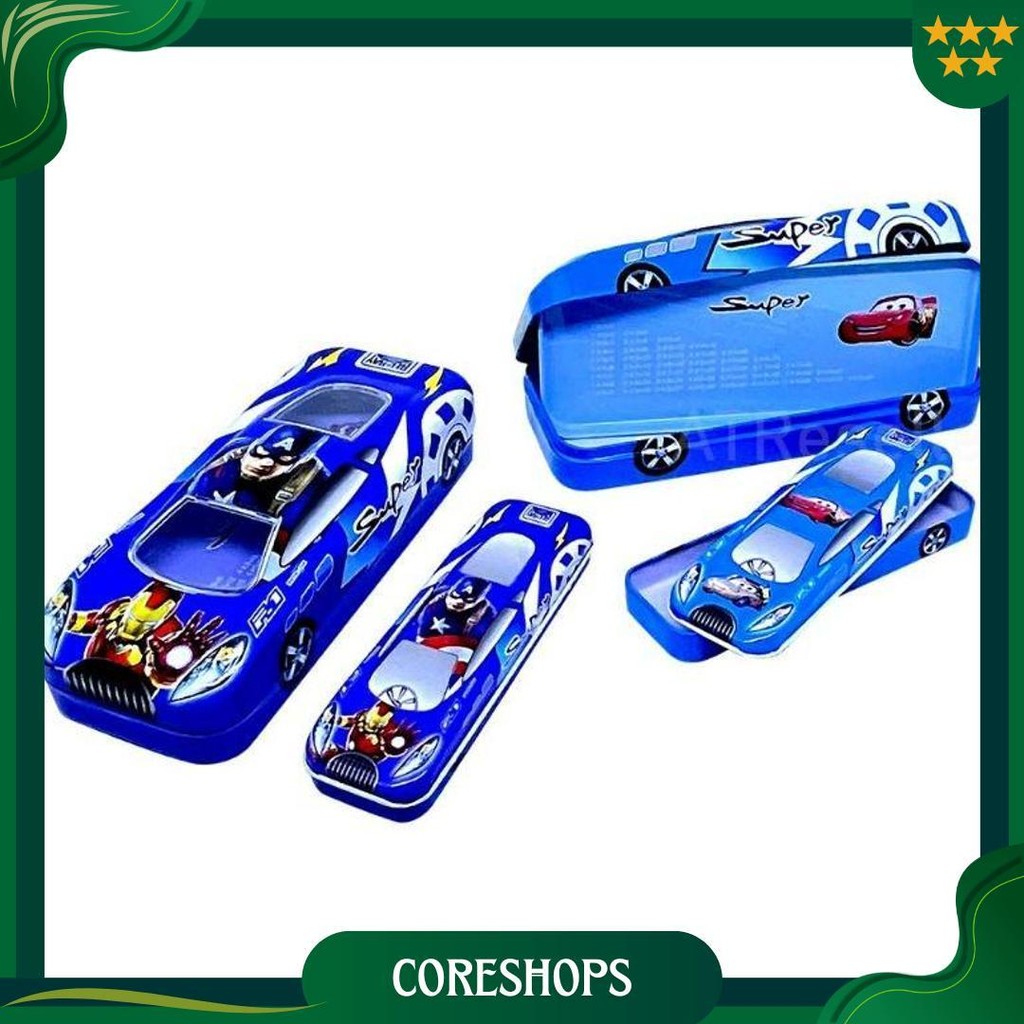 

Tempat Pensil Kaleng Mobil Superhero Set Mobil Kecil / Stationary Alattulis Promo Puncak