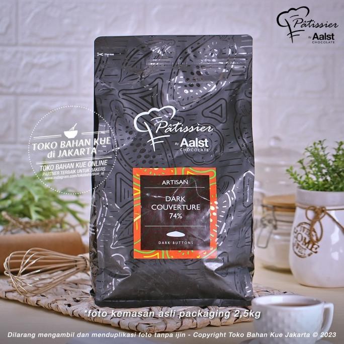 

Sale Patissier Chocolate 74% Dark Couverture 1Kg Cokelat Coin Coklat