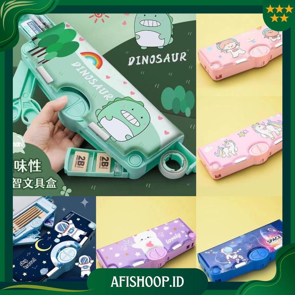 

Kotak Pensil Mekanik Serbaguna Anak Sekolah Mekanik Multifungsi Fullset Penggaris Gunting Original Gratis Ongkir