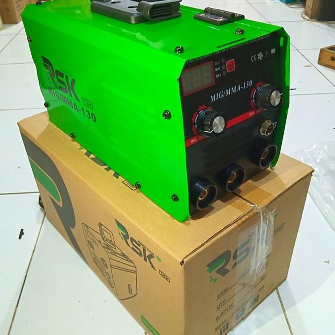 Promo Mesin Las Mig Mma 130A Tanpa Gas 900 Watt Las Mig Gasless Siap Pakai