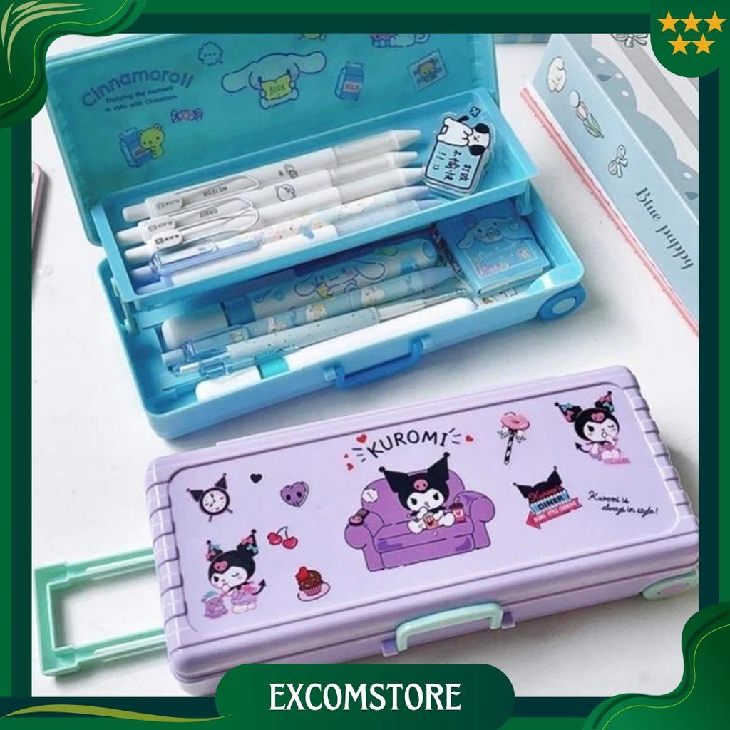 

Cod Kuromi Tempat Pensil Kotak Pensil Troli Lucu Kotak Alat Tulis Dua Lapis Kuromi Koper Kreativitas Kapasitas Besar Pemodelan Hadiah Alat Tulis Siswa Sale