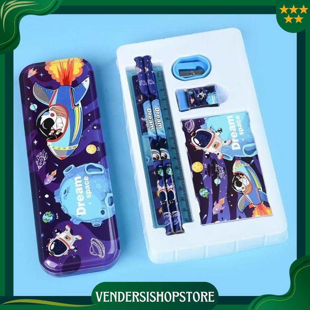 

Voova Stationary Set Kotak Pensil Anak Set Stationery Alat Tulis Kotak Pensil Karakter Cod