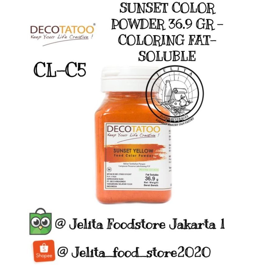 

Sale Decotatoo Sunset Color Powder 36.9 Gr - Coloring Fat-Soluble Cl-C5