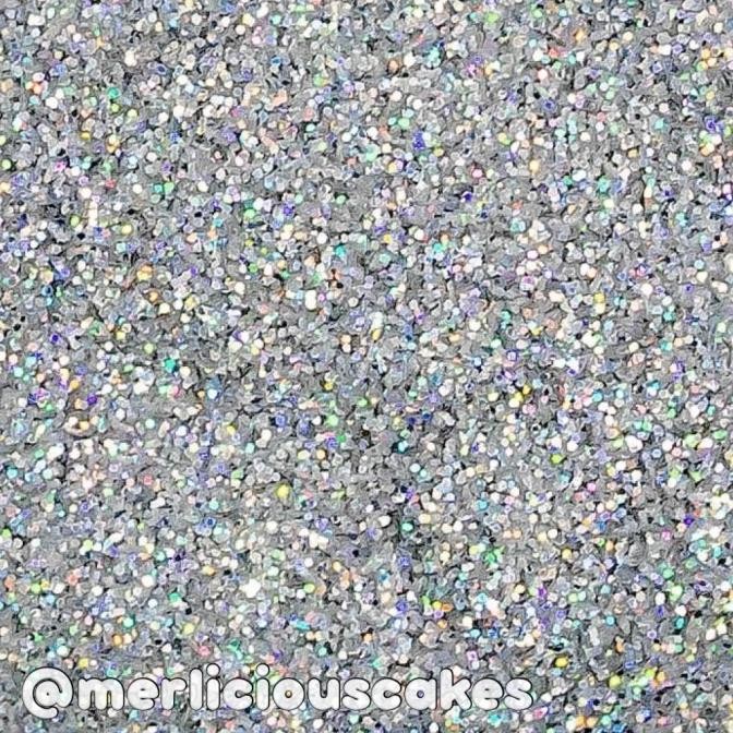 

Murah 5 Gram Silver Hologram Non Toxic Glitter Disco Sunflower Sugar Art